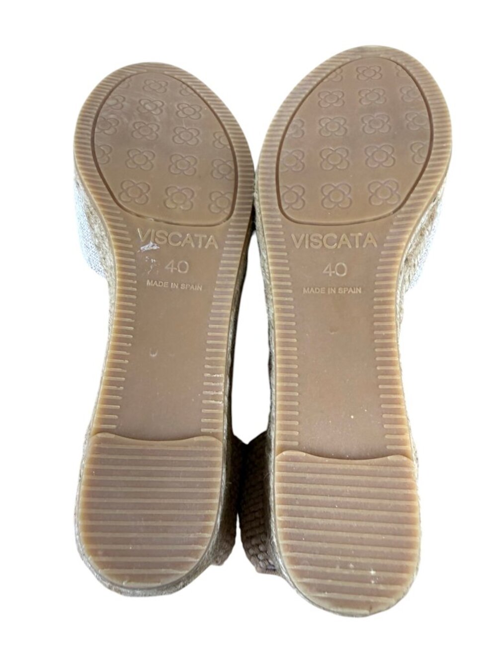 Viscata Espadrille Wedge Platform Low Heel Beige Gold (40) - Picture 7 of 11
